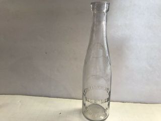 Leibziger Oil Co.  Vintage Embossed Oil Bottle,  Brooklyn,  N.  Y.