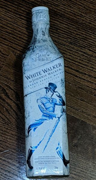 Limited Edition Johnnie Walker White Scotch Bottle Game Of Thrones Got