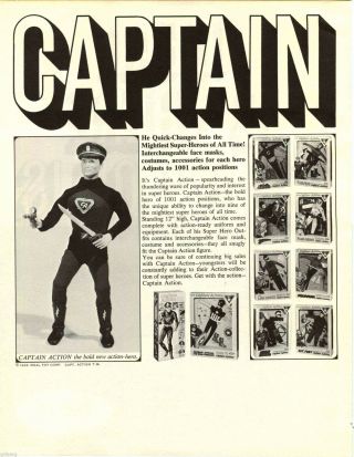 1966 ADVERT 12 PG Ideal Toy Superman Batman Action Figures Man From UNCLE Guns, 2