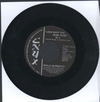Sheila Skipworth 45 7 " Look What You Done To Me Boogie Northern Modern Funk Soul