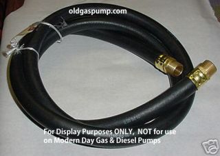 Gas Pump Hose 10 Foot X 3/4 " Brass Ends Hs - 108
