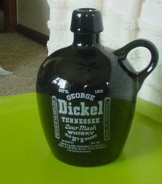 1987 Merle Haggard George Dickel Empty Whiskey Jug - Tennessee Sour Mash No.  8