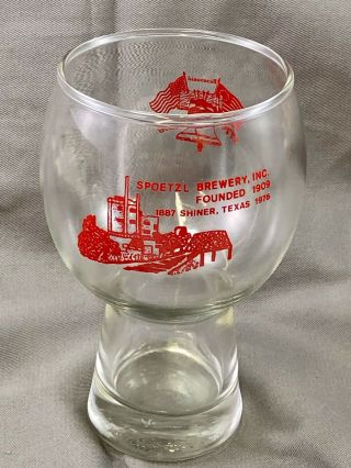 Vintage Shiner Beer Glass U.  S.  Bicentennial 1976 Spoetzl Brewery Texas 2