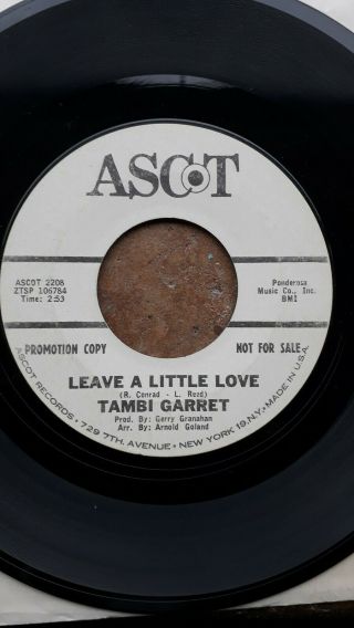 Northern Soul - Tambi Garret - Leave A Little Love - Ascot Demo