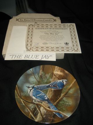 Knowles The Blue Jays Plate By Kevin Daniel 10949a Birds Plate