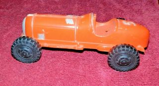 Vtg 1950’s Hubley Kiddie Toy Diecast Racer Car Missing Cast Iron Driver 7” Long