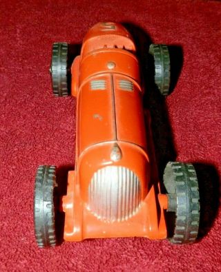 Vtg 1950’s Hubley Kiddie Toy Diecast Racer Car Missing Cast Iron Driver 7” Long 3