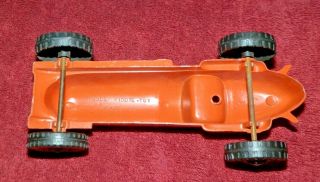 Vtg 1950’s Hubley Kiddie Toy Diecast Racer Car Missing Cast Iron Driver 7” Long 4