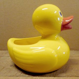 Giant Sized RUBBER DUCK,  Ceramic Planter by TELEFLORA,  8 