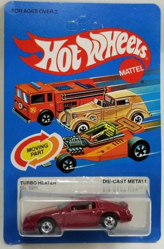 Hot Wheels Turbo Heater 5911 Malaysia 1983 Vintage Unpunched Htf Diecast Car