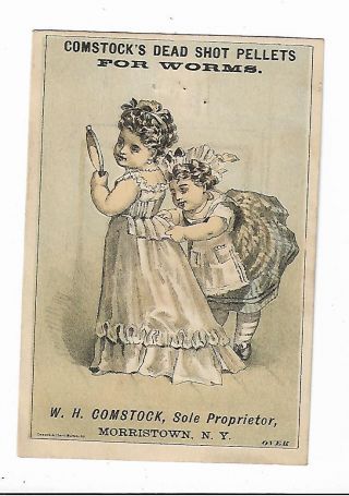 Old Medicine Trade Card Comstock 