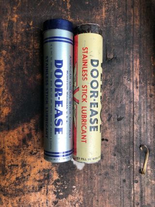 2 Vintage Door Ease Stainless Stick Lubricant And Veedol Door Ease