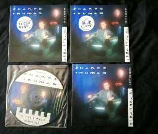 Gary Numan With Bill Sharpe No More Lies 7 " Coloured Vinyl/picture Disc Bundle