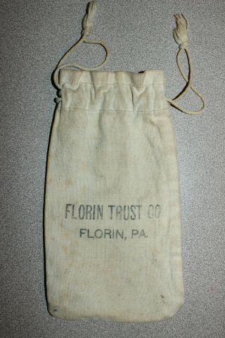 Vintage Florin Trust Co.  Bank Bag Florin,  Pa.