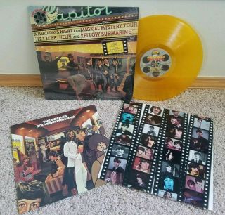 The Beatles - Reel Music Lp Record Gold Wax Vinyl Promo 