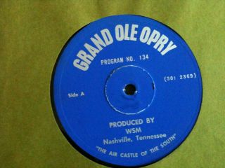 Rare Grand Ole Opry Radio Show Lp 134 135 136 137 138 June Carter Flatt Scruggs