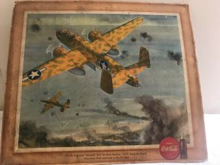 Ww Ii Coca Coke 1943 Litho Print Mitchell B - 25 Medium Bomber Army Air Force
