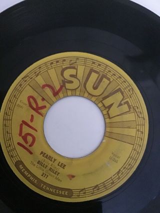 Billy Riley Red Hot Pearly Lee Rockabilly Rare Sun Records 45 277