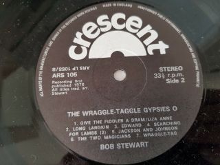 RARE UK LP English & American Folk Songs Bob Stewart - Wraggle Taggle Gypsies O 5