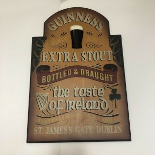 Guinness Beer Dublin Ireland Bar Wood Sign 3d