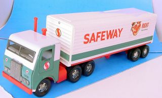 1980s " Right From Safeway " Grocery Store 16.  5 " Tin Delivery Truck