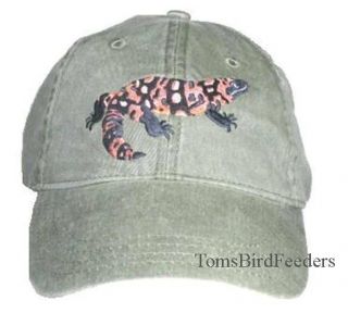 Gila Monster Embroidered Cotton Cap Reptile Lizard
