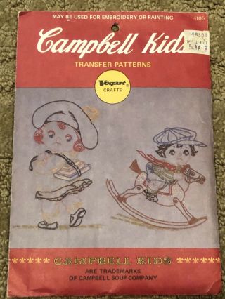 Vintage Vogart Campbell Kids Transfer Patterns - - Giant Economy Pack - No.  4106