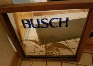 Anheuser - Busch " A " Framed Mirror
