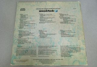 Woodstock Soundtrack Vinyl LP Album 3 Record Set,  Exc Cond,  Cotillion SD 3 - 500 2