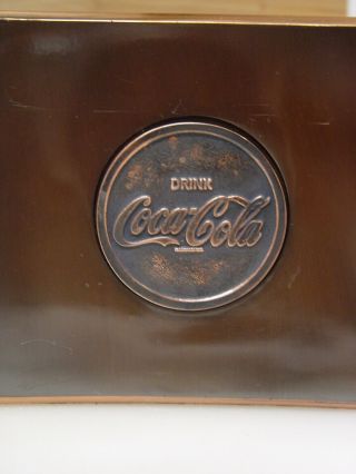 Vintage RARE Set of 2 Coca - Cola Coke Soda Executive Advertising Metal Bookends 2
