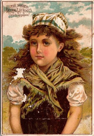 Victorian Trade Card,  Shaker Extract Of Roots,  Seigel 