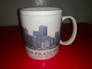 2010 Starbucks 18 Oz Mug Architect Series San Francisco City By The Bay