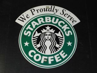 Starbucks Coffee Double Sided Store Sign Logo Ad Man Cave Wall Art Cafe Display 2