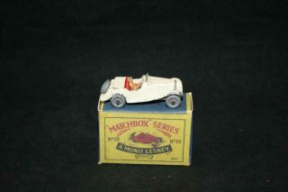 Matchbox Lesney Series Year 1956 Mb19a Rare Mg Midget With Driver Very Good Cond