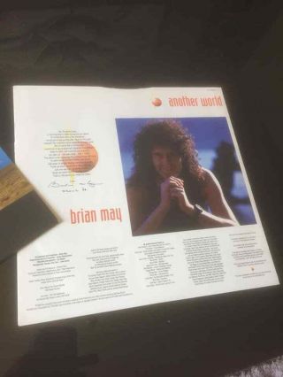 BRIAN MAY - Another World - 1992 UK - Picture Disc - Vinyl LP Album N/M 6