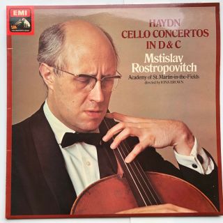 Haydn Cello Concertos In D & C Mstislav Rostropovitch Emi Asd 3255 Stereo Quad