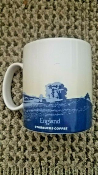 STARBUCKS England Global Icon Mug  14 Oz Blue Stonehenge NWT 2