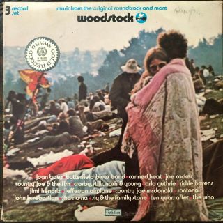 Woodstock 1969 Live 3 Album Set Lp Vg: Jimi Hendrix,  Santana,  The Who - & More