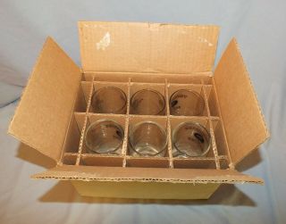 Vintage Box Of Jack Daniels Tennessee Squire Highball Glasses