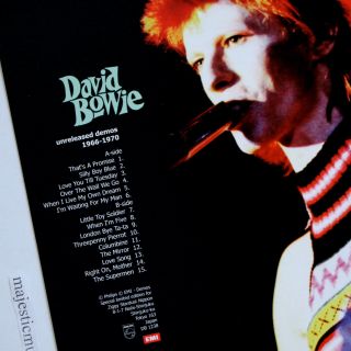 VERY RARE DAVID BOWIE UNRELEASED DEMOS 1966 - 70 PICTURE DISC VINYL LP 4