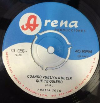 Fresia Soto - Chile Single 45 Rpm Soul 1969 M -