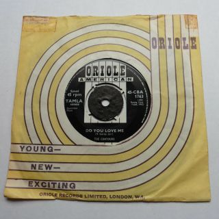 The Contours Do You Love Me Uk Oriole/tamla 45 7 " Single 1962 Vg