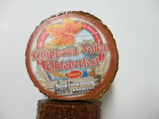 Northwoods Brewery Beer Tap Handle Eau Claire Chippewa Valley Oktoberfest Lager 5