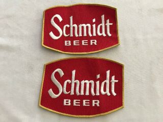 2 Schmidt Beer Vintage Uniform Patches