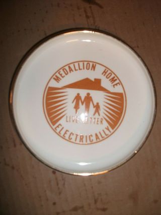 Vintage 1960s Medallion Home - Live Better Electrically Ashtray,