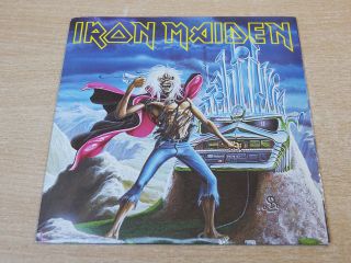Ex - /ex Iron Maiden/run To The Hills/1985 Emi 7 " Single,  Christmas Card