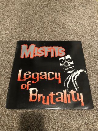 Misfits - Legacy Of Brutality Lp 1st Press Vinyl Punk Black Flag