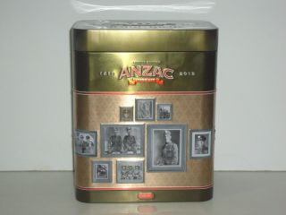 T1848 Limited Edition Anzac Heroes Empty Biscuit Tin 2015