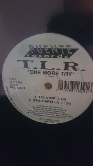 T.  L.  R.  " One More Try " (nm) Latin Freestyle Rare