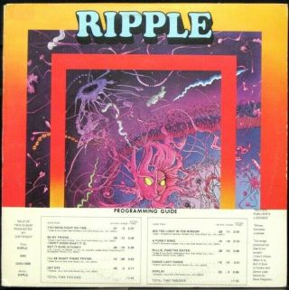 Ripple Never Played Nm 1973 1st Press White Label Promo Funk Lp